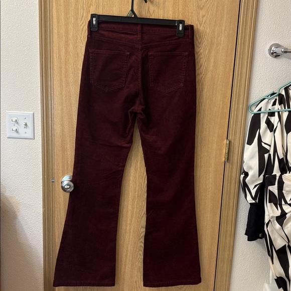 GAP Women's Dark Red Corduroy Flare Jeans - Picture 3 of 3